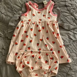 Never worn Tucker and Tate matching strawberry set. Adorable!